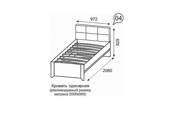 Размер одинарной кровати